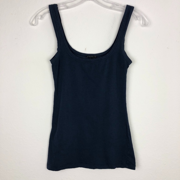 Theory Tops - Theory cotton grey tank top Petite